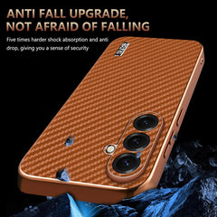 Estuche para teléfono con textura de fibra d...