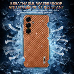 Estuche para teléfono con textura de fibra d...