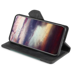 Funda de cuero para teléfono con hebilla mag...