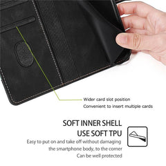 Funda de cuero para teléfono con hebilla mag...