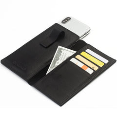 QIALINO Estuche tipo billetera con tapa hori...