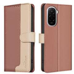 Funda de cuero antirrobo para teléfono con p...