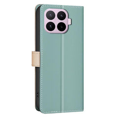 Funda de cuero antirrobo para teléfono con p...