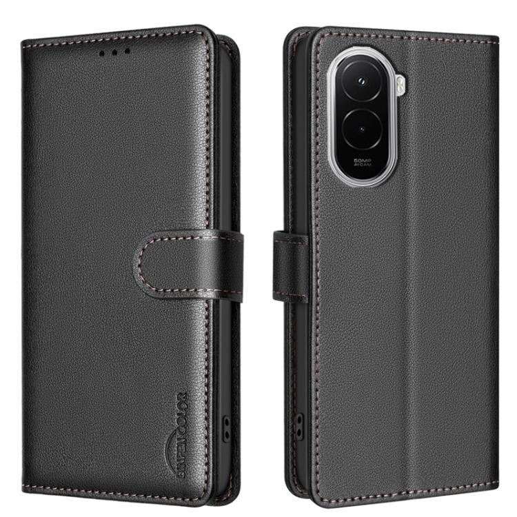 Funda de cuero antirrobo para teléfono con t...