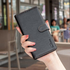 Funda de cuero antirrobo para teléfono con t...