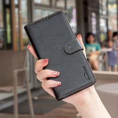 Funda de cuero antirrobo para teléfono con t...