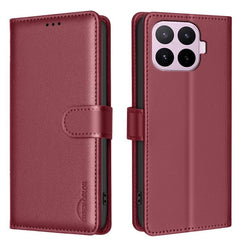 Funda de cuero antirrobo para teléfono con t...
