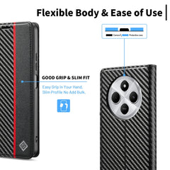 LC.IMEEKE Funda de cuero para teléfono con f...
