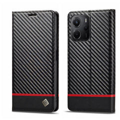 LC.IMEEKE Funda de cuero para teléfono con f...