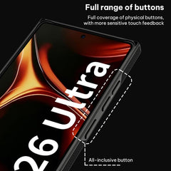 Funda para teléfono curvada de cuero con tac...