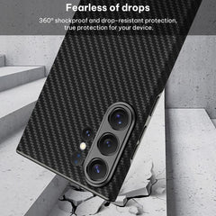 Funda para teléfono curvada de cuero con tac...