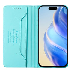 Estuche para teléfono de cuero con doble pli...