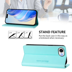 Estuche para teléfono de cuero con doble pli...