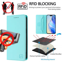 Estuche para teléfono de cuero con doble pli...