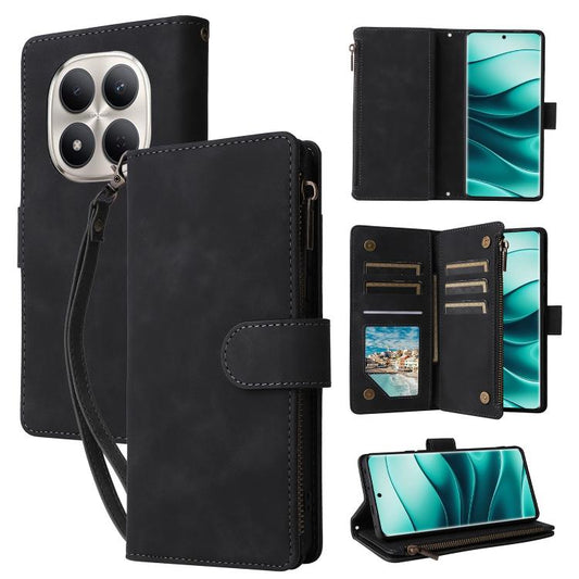 Estuche multifuncional de cuero para teléfon...