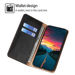 Funda para teléfono de cuero magnético de co...
