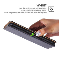 Funda para teléfono de cuero magnético de co...