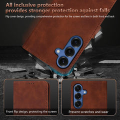 Funda de piel con tapa para teléfono con tex...