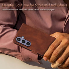 Funda de piel con tapa para teléfono con tex...