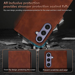 Funda de piel con tapa para teléfono con tex...