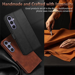 Funda de piel con tapa para teléfono con tex...