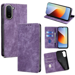 Funda de cuero magnética para teléfono con c...