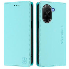 Estuche para teléfono de cuero con doble pli...