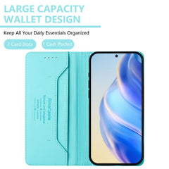 Estuche para teléfono de cuero con doble pli...
