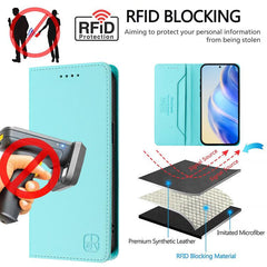 Estuche para teléfono de cuero con doble pli...