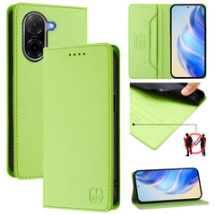 Estuche para teléfono de cuero con doble pli...