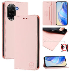 Estuche para teléfono de cuero con doble pli...