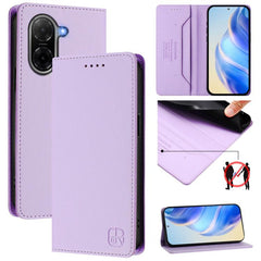 Estuche para teléfono de cuero con doble pli...