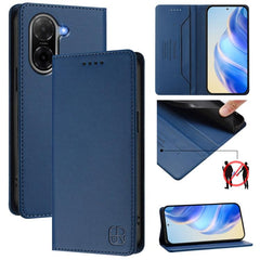 Estuche para teléfono de cuero con doble pli...