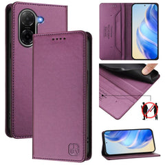 Estuche para teléfono de cuero con doble pli...