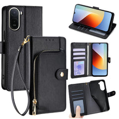 Funda de cuero para teléfono con cremallera ...