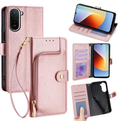 Funda de cuero para teléfono con cremallera ...