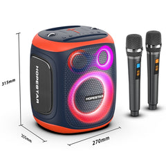 Altavoz Bluetooth con micrófono dual para exteriores HOPESTAR PARTY130