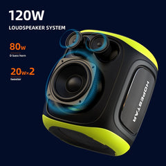 Altavoz Bluetooth con micrófono dual para exteriores HOPESTAR PARTY130