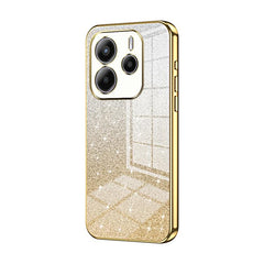 Estuche para teléfono con baño de oro y purp...