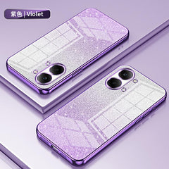Estuche para teléfono con baño de oro y purp...