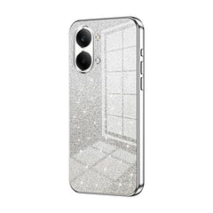 Estuche para teléfono con baño de oro y purp...