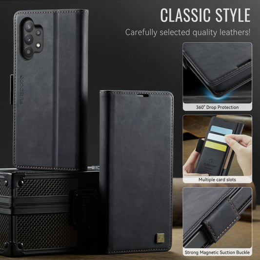 Funda de cuero para teléfono con RFID magnét...