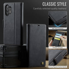 Funda de cuero para teléfono con RFID magnét...