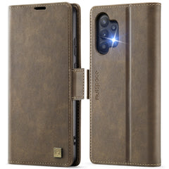 Funda de cuero para teléfono con RFID magnét...