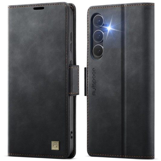 Funda de cuero para teléfono con RFID magnét...