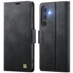 Funda de cuero para teléfono con RFID magnét...