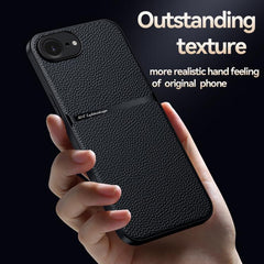 Funda para teléfono de piel de lichi con cob...
