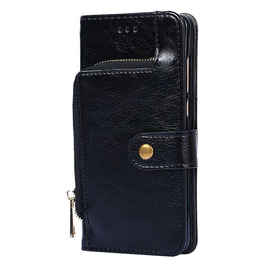 Funda de cuero para teléfono con cremallera ...