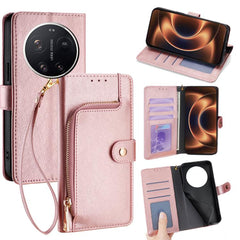 Funda de cuero para teléfono con cremallera ...