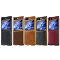 Funda para teléfono de PU con textura de cab...